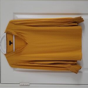 Talbots Polka Dot Long Sleeve Blouse